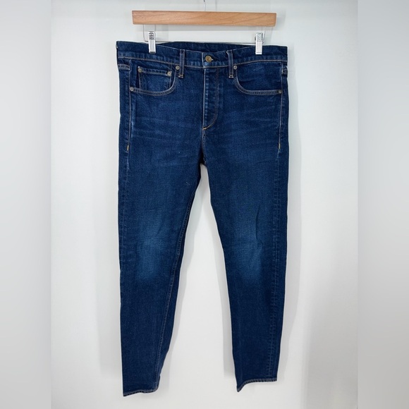 Rag and Bone High Rise SLIM Straight Leg Dark Wash Denim Jeans - Picture 1 of 3